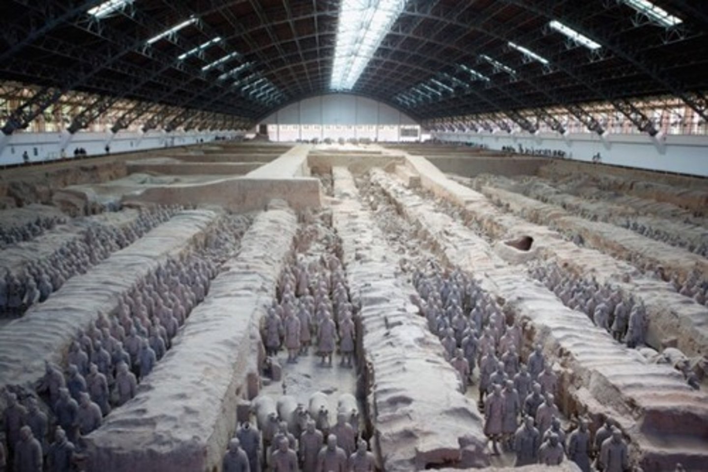 <p>China</p><p>painted terracotta</p><p>Funerary, made for Qin Shi Huang (Built Great Wall, unified China)</p>