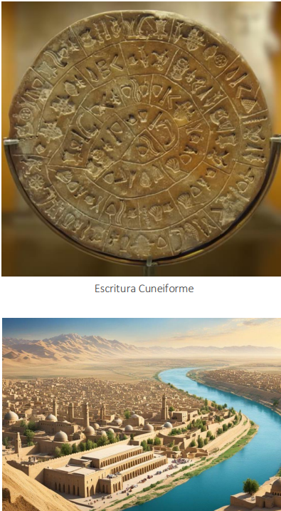 <ul><li><p>Producción de <strong>excedente de alimento</strong></p></li><li><p>Existencia de alguna forma de <strong>escritura </strong>(Cuneiforme)</p></li></ul><p></p>