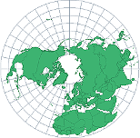 <p><span>A planar projection formed by placing a flat piece of paper on the globe; usually centered on the North or South Pole</span></p>