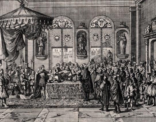 <p>Henry IV Bourbon (politique) issues the Edict of Nantes; (Louis XIV revokes in 1685)<br><br>Thus ending the religious wars in France.</p>