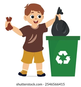 <p>to throw away the garbage</p>