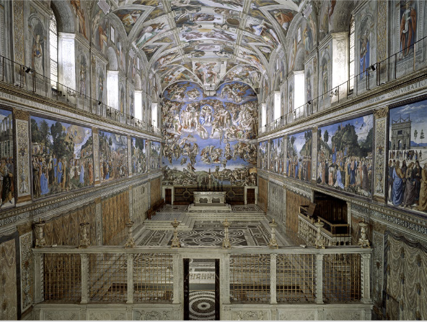 <p>The Sistine Chapel, ceiling (1508-1512)</p>