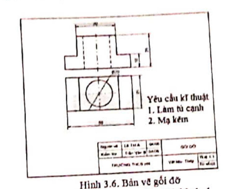 <p><span style="font-size: medium">Câu 32. Cho biết yêu cầu kĩ thuật của bản vẽ chi tiết dưới đây là gì?</span></p>