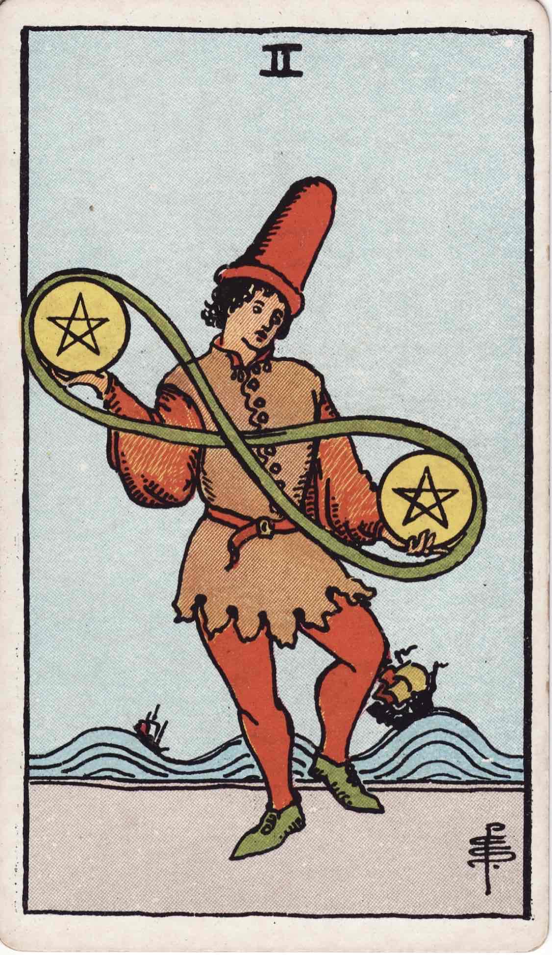 <p>Two of Pentacles</p>
