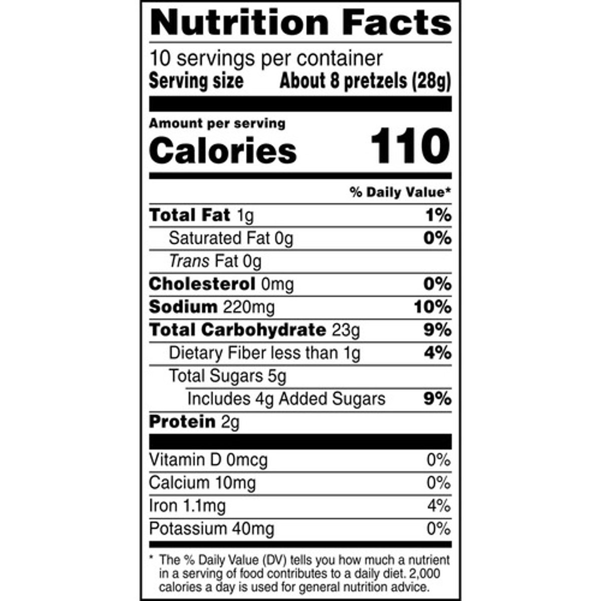 <p>Label detailing serving size, calories, and nutrients.</p>