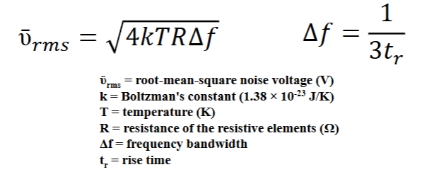 <p><span>Random &amp; periodic voltages: referred to as "white noise"</span></p>