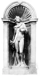 <p>a shallow recess or hollow in a wall designed to display a statue, vase, or other ornament</p>