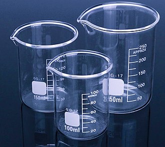 <p>Appearance - cylindrical container with a flat bottom, most have a spout</p><p>Uses - to hold and measure liquids, heating them over a Bunsen burner&apos;s flame, titration experiments</p><ul><li><p>commonly used as containers</p></li></ul>