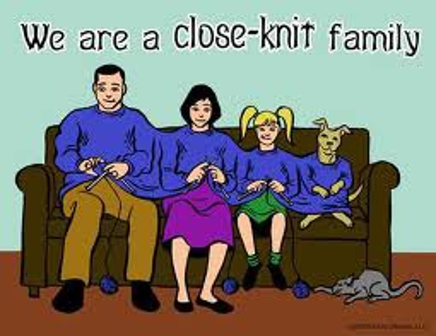 <p>close-knit</p>