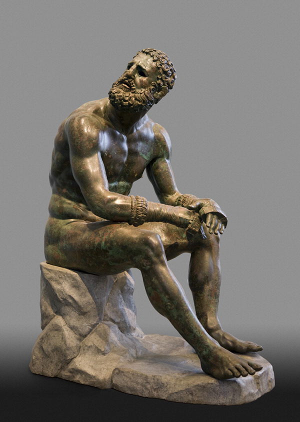 <p>Seated Boxer - sculpture unit 5</p>