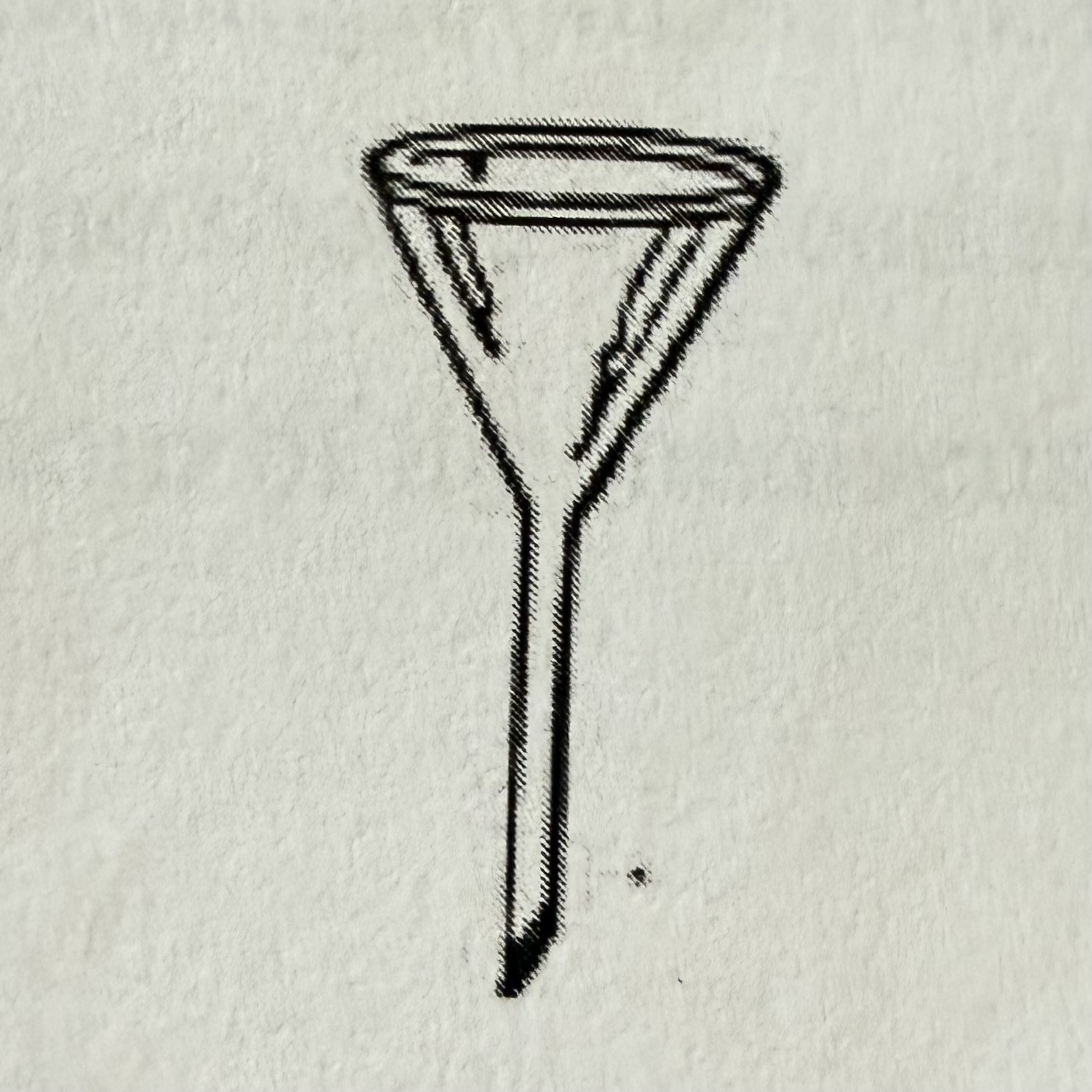 <p>Conical tool that guides liquids or powders into containers with small openings and aids in filtration when lined with filter paper.</p>