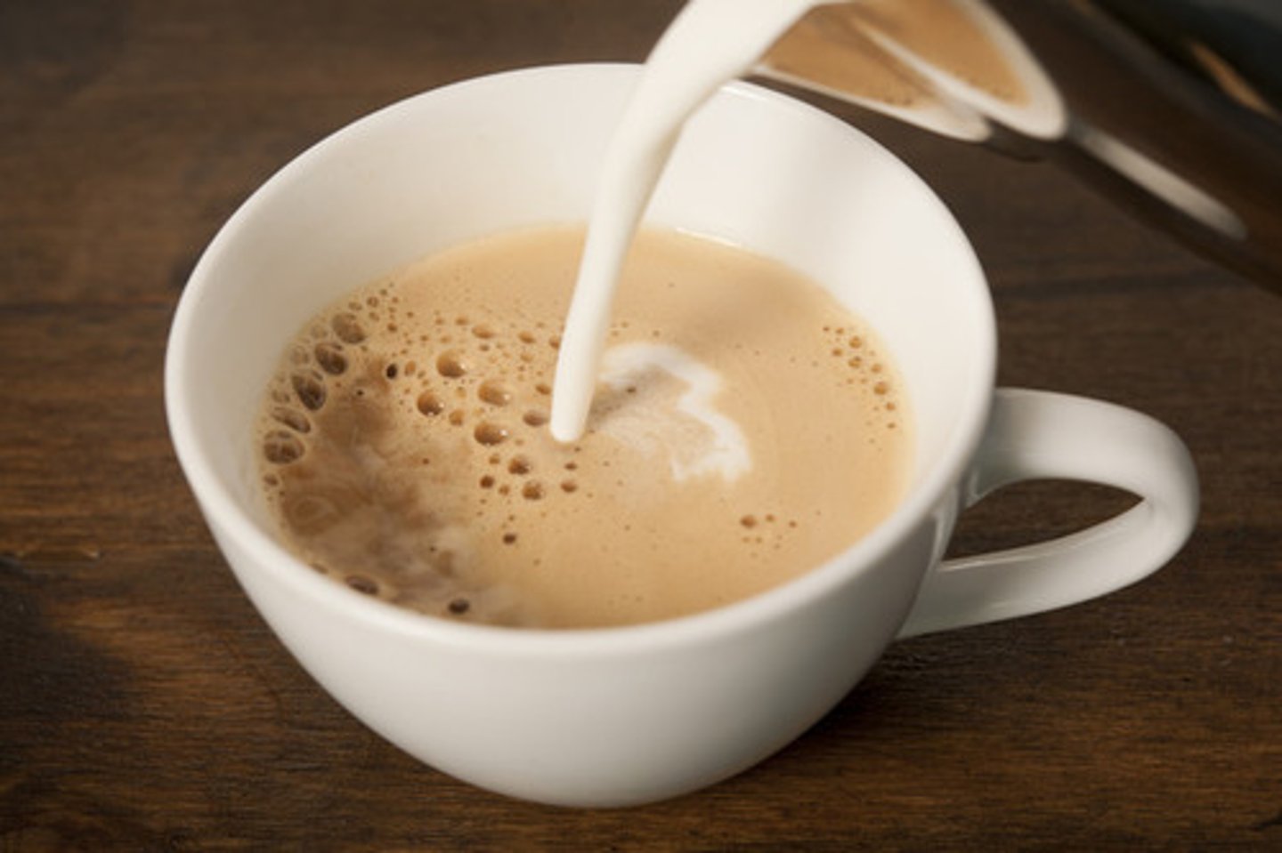 <p>Kaffe med mjölk</p>