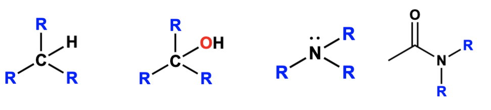 <p>connected to one carbon group</p>