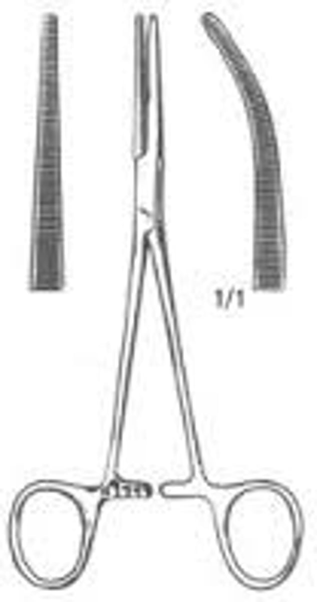 <p>Used for clamping larger vessels in abdominal surgery.</p>