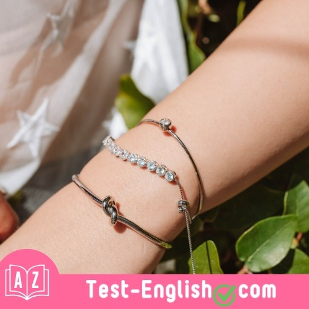 <p>He looked at her wrist and saw that she was wearing the _____ he had given her as a gift.</p>