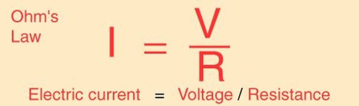 <p>Ohm's law can be used to find the current, voltage or resistance in a circuit if the other two variables are known.</p>