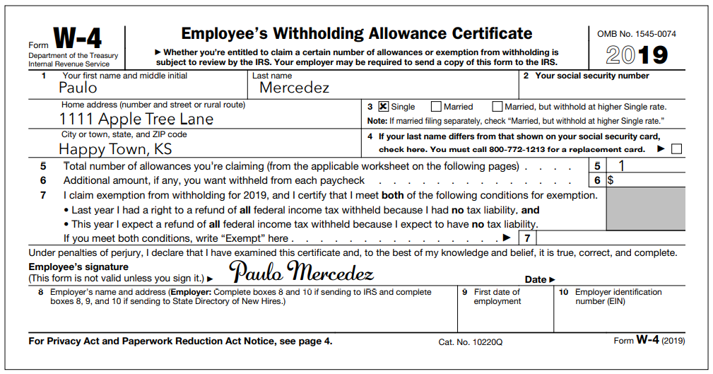 <p><span><strong><span>What is the holding allowance on this W-4?</span></strong></span></p>