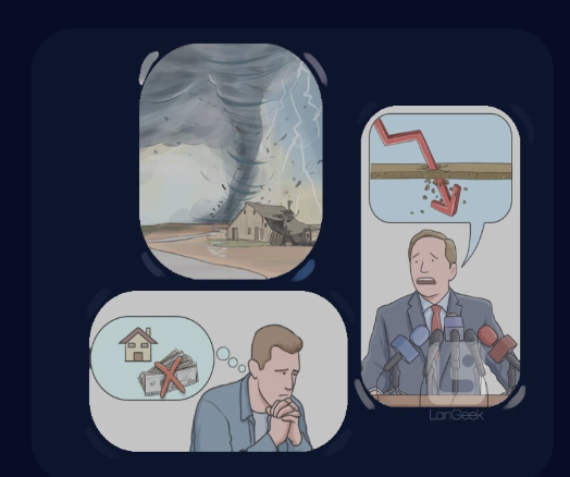 <p>A time of intense difficulty, trouble, or danger. </p><ul><li><p>(Cơn khủng hoảng, giai đoạn cực kỳ khó khăn)</p></li></ul><p><strong>Dạng liên quan:</strong></p><ul><li><p><strong>Crises</strong> (Số nhiều)</p></li><li><p><strong>Critical</strong> (Tính từ: Nguy cấp/Chỉ trích).</p></li></ul><p></p>