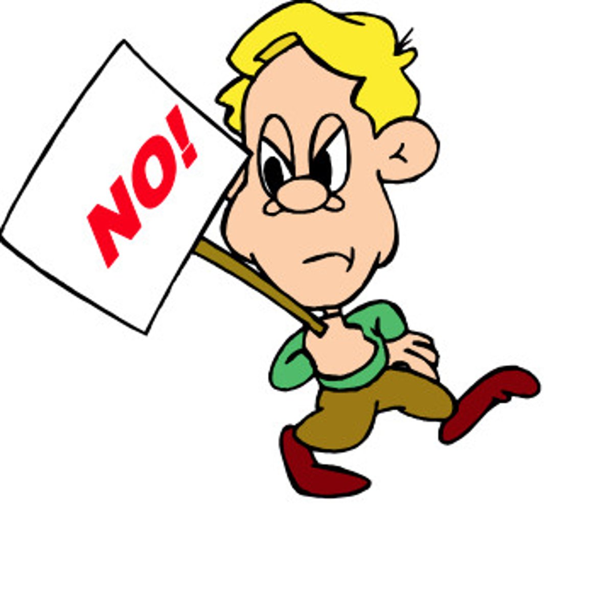 <p>to be opposed; express disapproval</p>