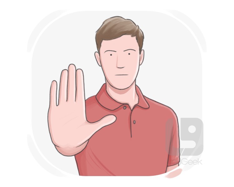 <p>señalar, indicar</p>