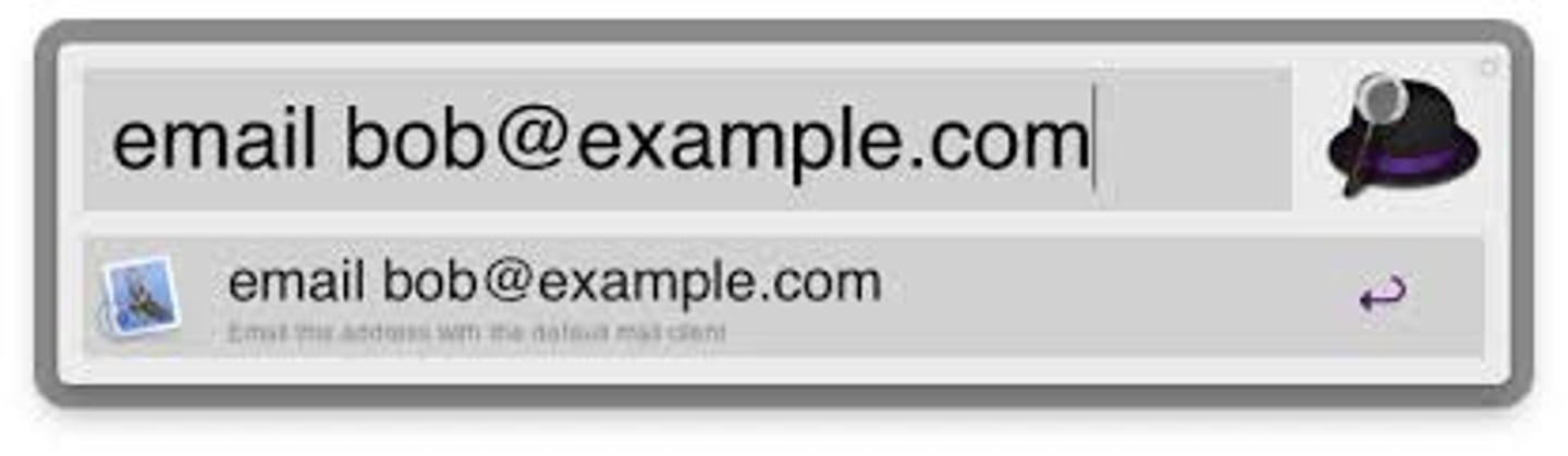 <p>the email address</p>