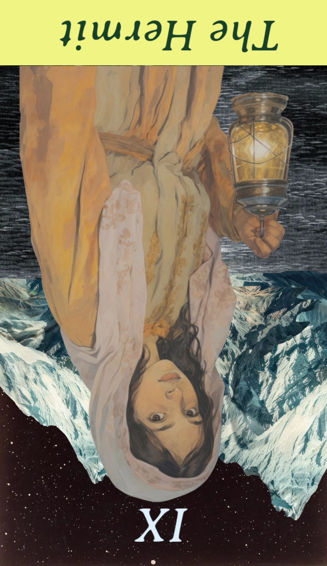 <p>The Hermit Reversed</p>