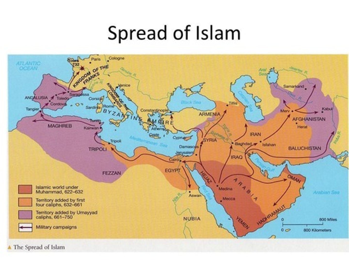 <p>Umayyad caliphs expanded Islamic influence beyond Indus.</p>