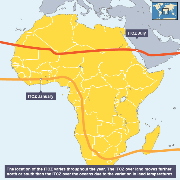 <p>Migrating ITCZ in January</p>