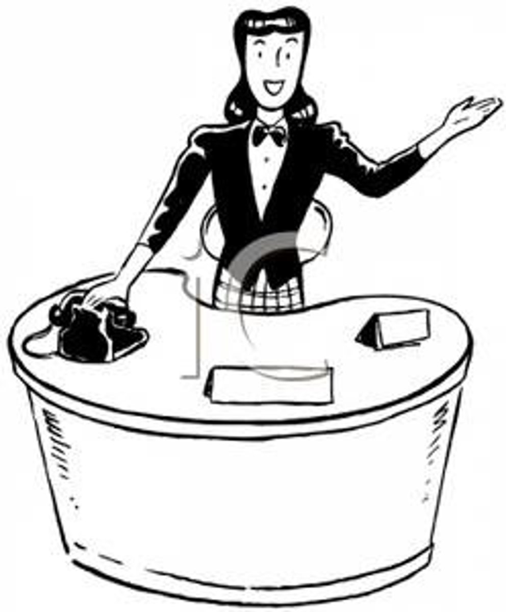 <p>receptionist</p>