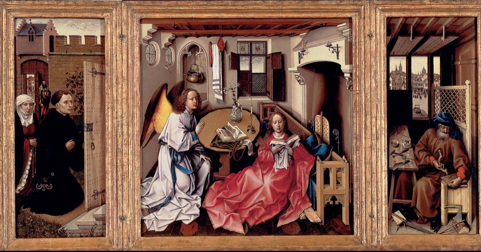 <p><strong>Mérode Altarpiece (open) - Triptych of the Annunciation</strong></p>