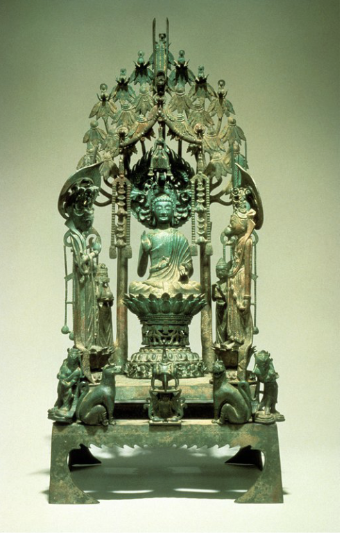 <p><span><span>Altarpiece with Amitabha and Attendants</span></span></p>