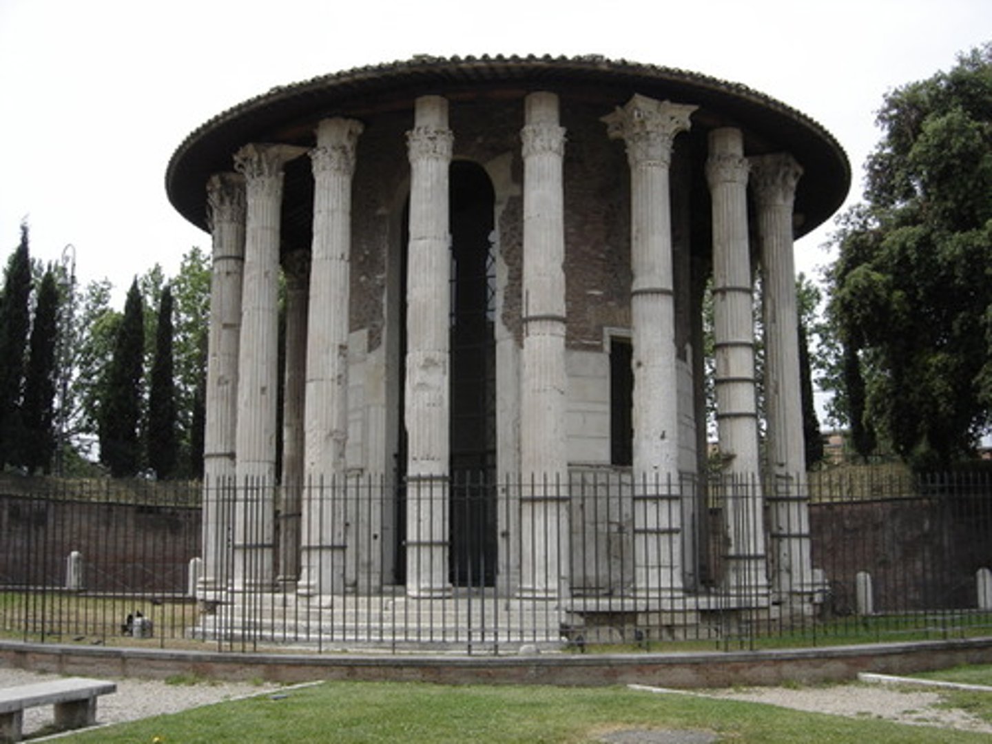 <p>a temple dedicated from the spoils of war, often by a returning general</p><p>- "triumphal booty"</p>