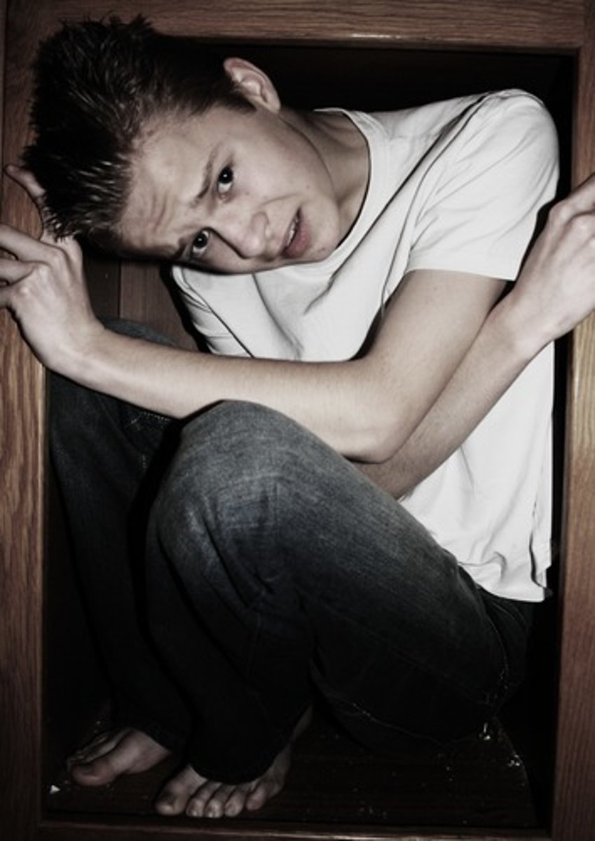 <p>noun - an abnormal fear of narrow, enclosed spaces</p>