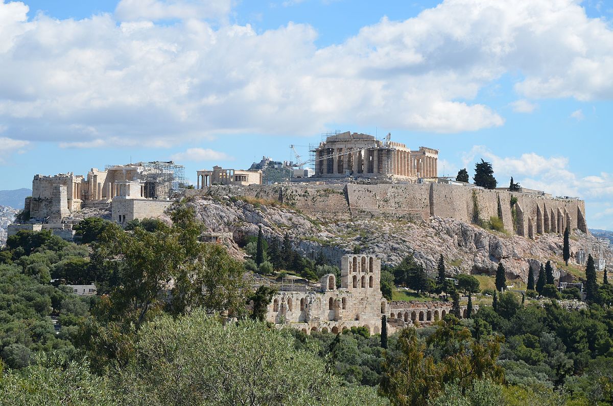 <p>Acropolis</p><ul><li><p>Athens, Greece.</p></li><li><p>ktinos and Kallikrates.</p></li><li><p>c. 447-410 B.C.E.</p></li><li><p>Marble</p></li></ul><p>The most recognizable building on the Acropolis is the Parthenon, one of the most iconic buildings in the world, it has influenced architecture in practically every western country.</p>