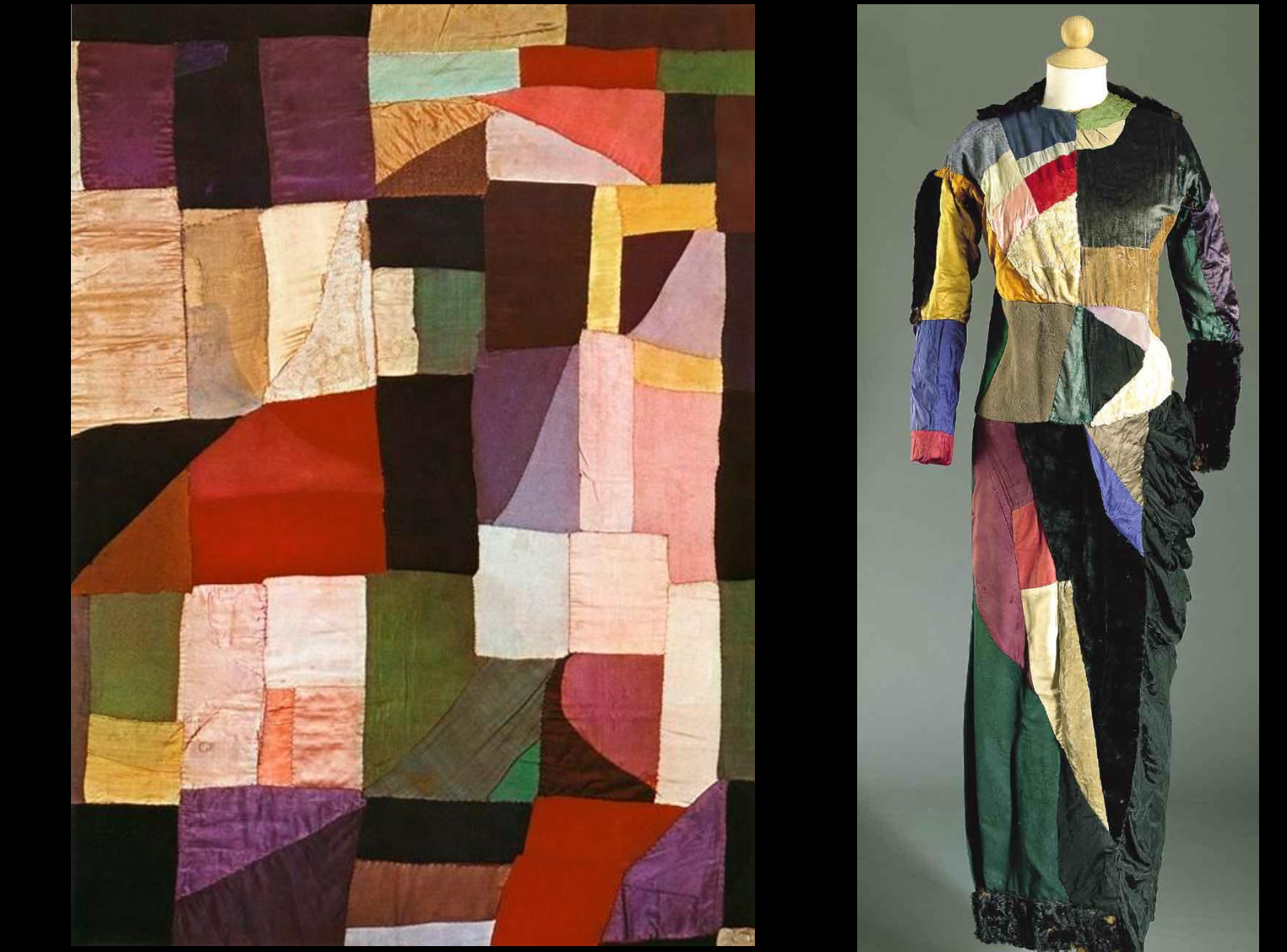  Charles’s Baby quilt & “Simultaneous” dress,