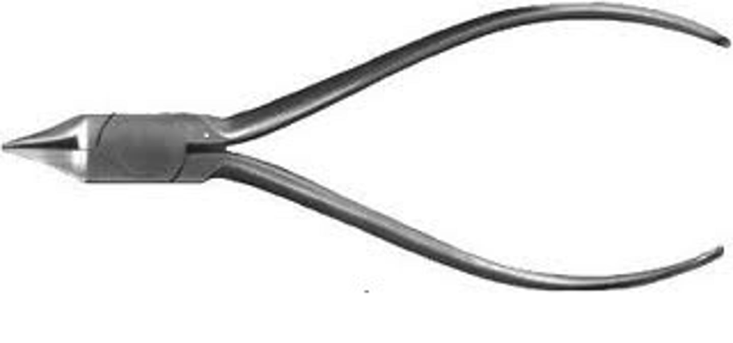 <p>to bend and form orthodontic wire</p>