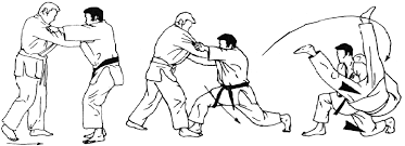 <p>Beim Uki Otoshi kniet sich Tori beim dritten Schritt auf das linke Knie ab und zieht Uke über sein rechtes belastetes Bein mit einen Handzugwurf weiter</p>
