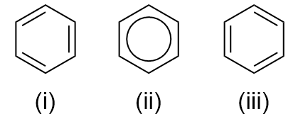 <p>cyclic, unsaturated structure, most commonly a benzene ring</p><p>aromatic hydrocarbon</p>