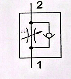 <p>One-way flow control valve</p>