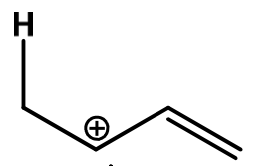 the secondary carbocation