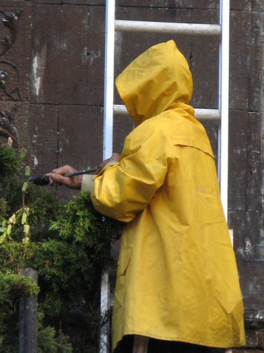 <p>raincoat</p>