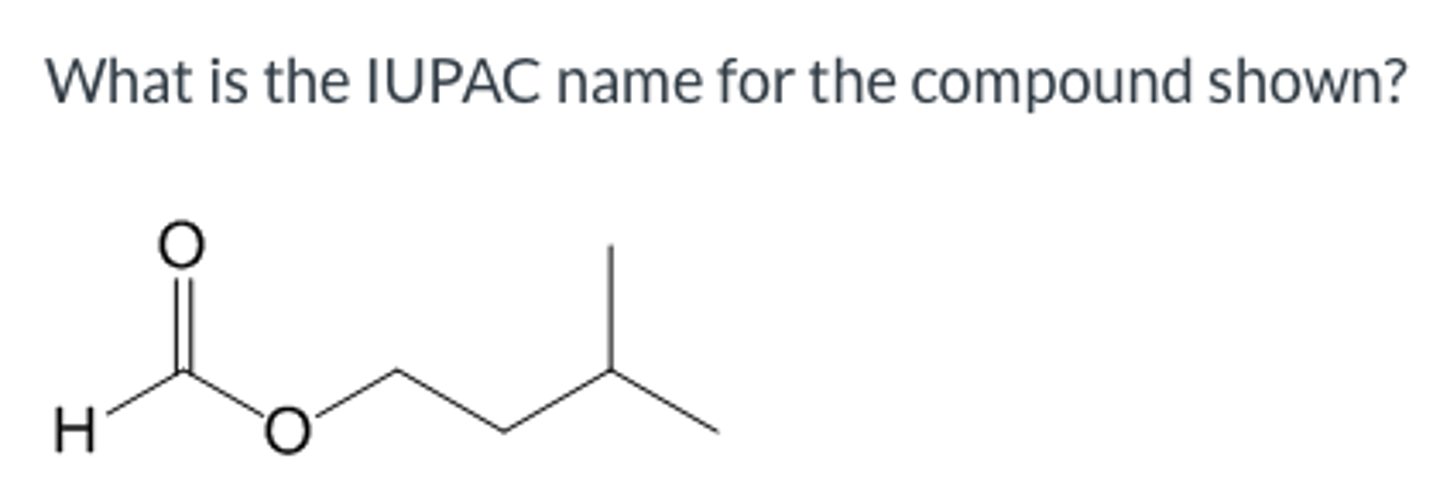 <p>What is the IUPAC name for the compound shown?</p>