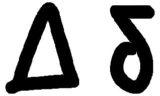 <p>Δ δ</p>