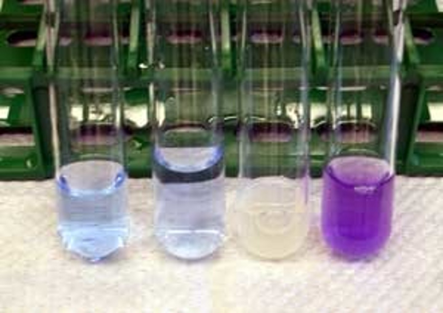 <p>Add drops of Biuret solution to the food sample solution. Shake the mixture. If negative result, it remains blue, if positive, it turns violet.</p>