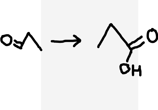 <p>Aldehyde to carboxylic acid</p>