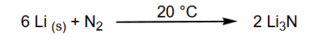 <p><span><span>Li is the only element that reacts with N 2 under normal conditions</span></span></p>