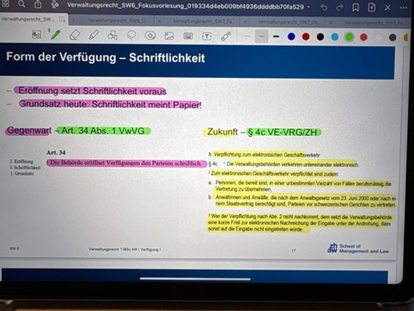 <p>-Eröffnung setzt Schriftlichkeit voraus</p><p>-Grundsatz heute: Schriftlichkeit meint Papier!</p>