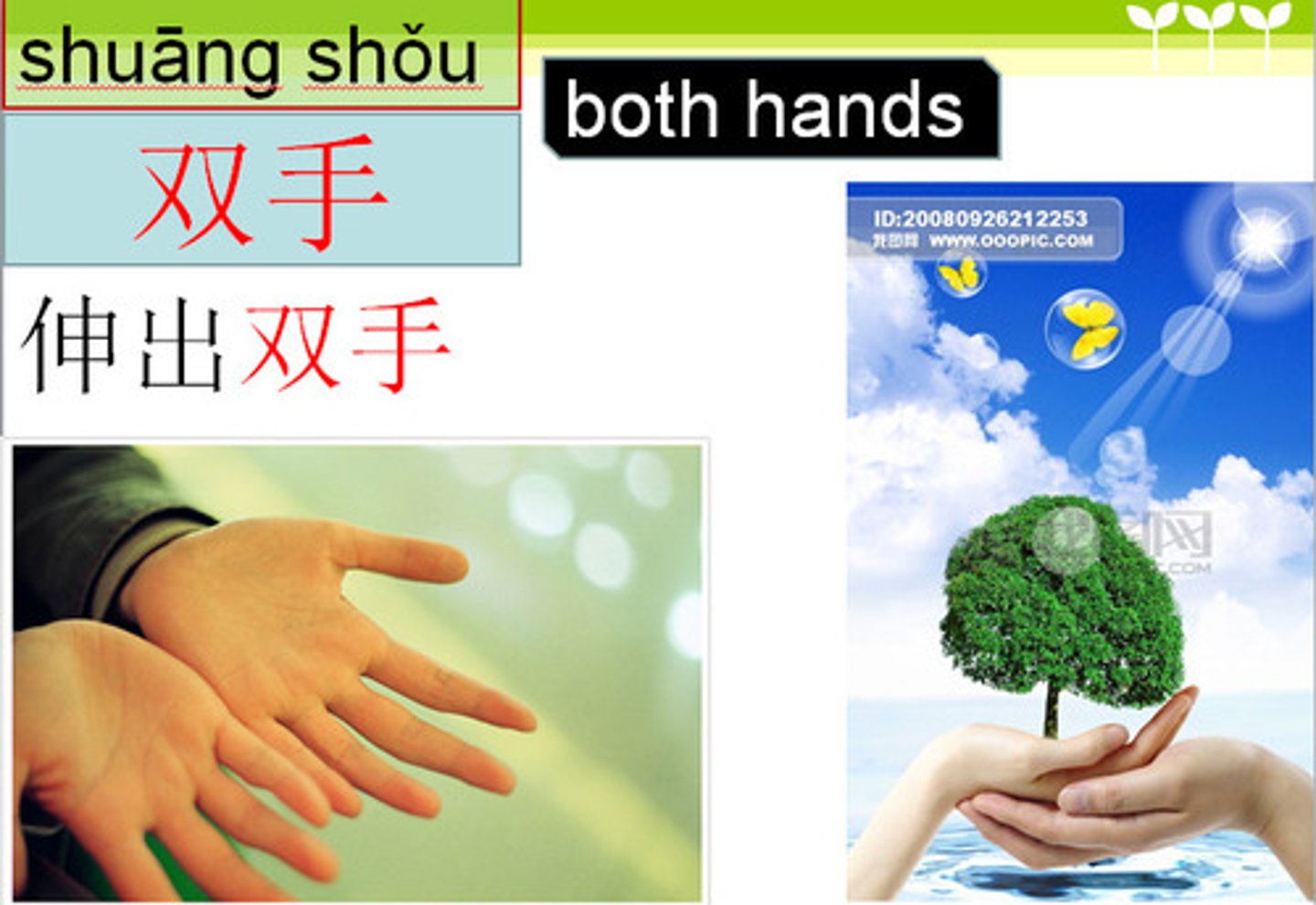 <p>căng ra, duỗi ra，chìa ra (shēn)</p>