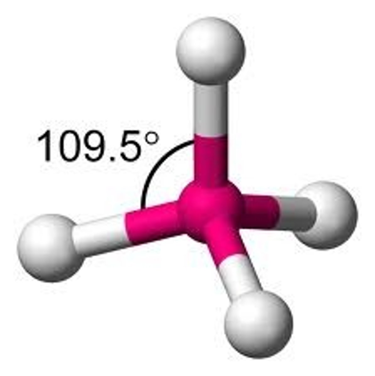 <p>central atom hybridization is sp3</p>