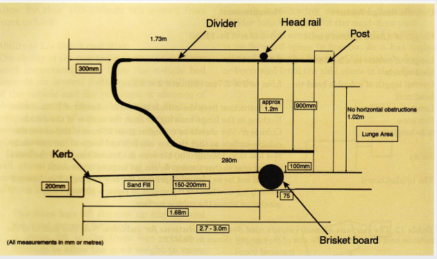 <p>cubicles design features</p><p></p><p><strong>Partitions</strong></p><p>providing maximum space with minimal interference</p><p><strong>Lunge spaces</strong></p><p>to front (and side?)</p><p><strong>Head rail</strong></p><p>pushes cow back so defaecate/urinate in passageway</p><p><strong>Slope</strong></p><p>cows like to lie uphill (slope10-13cm front to rear)</p><p><strong>Brisket board</strong></p><p>avoids cow getting too close to wall (preserves lunge space)</p><p><strong>Kerb</strong></p><p>Not too high, cows do not like backing off a high kerb</p><p><strong>Surface</strong></p><p>Comfortable, avoids injury (sand, mattress plus bedding)</p>